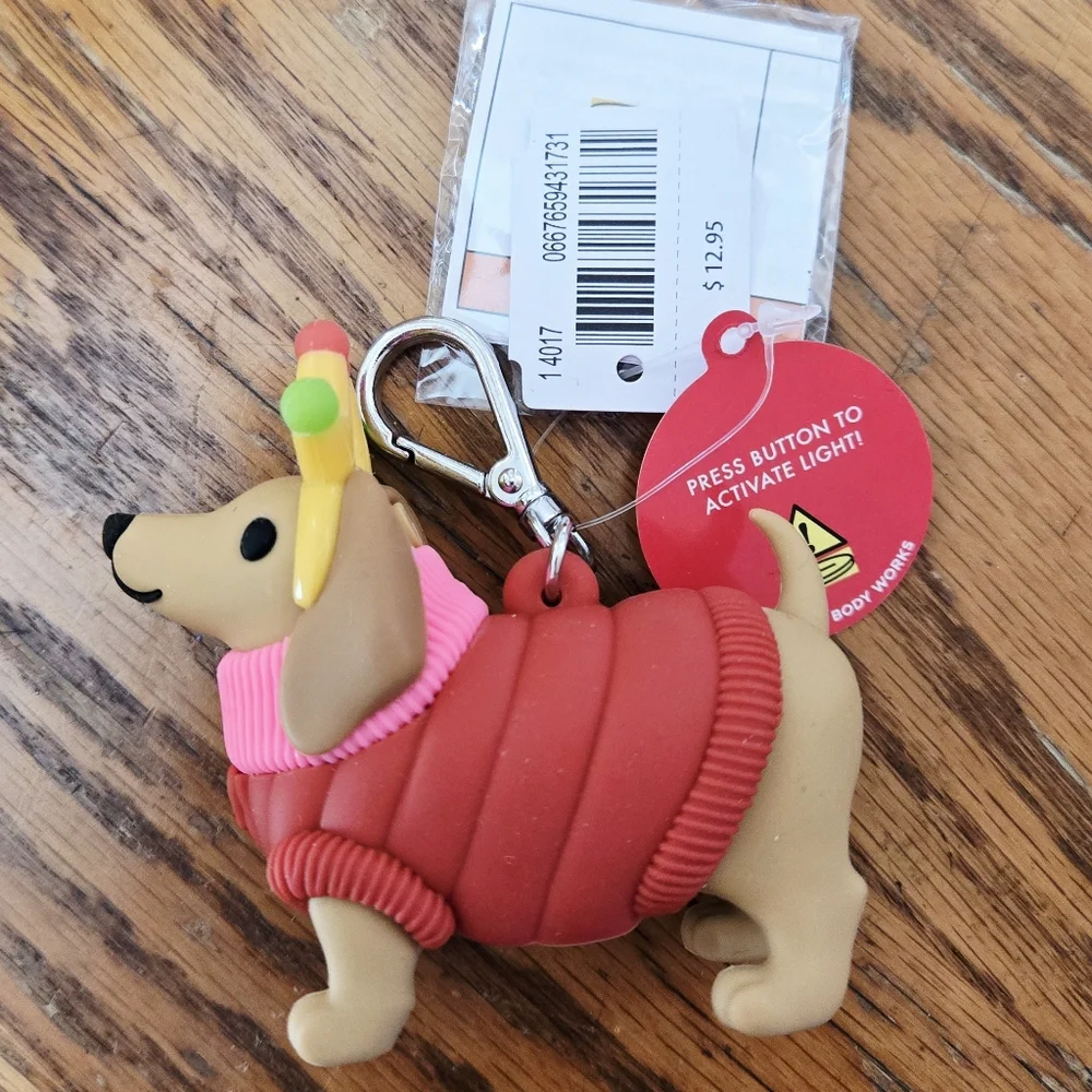 🩷🐕🤲 NWT‼️Bath & Body Works "Festival Dog" Light-up Holder w/ Hand Sanitizers - Picture 5 of 9